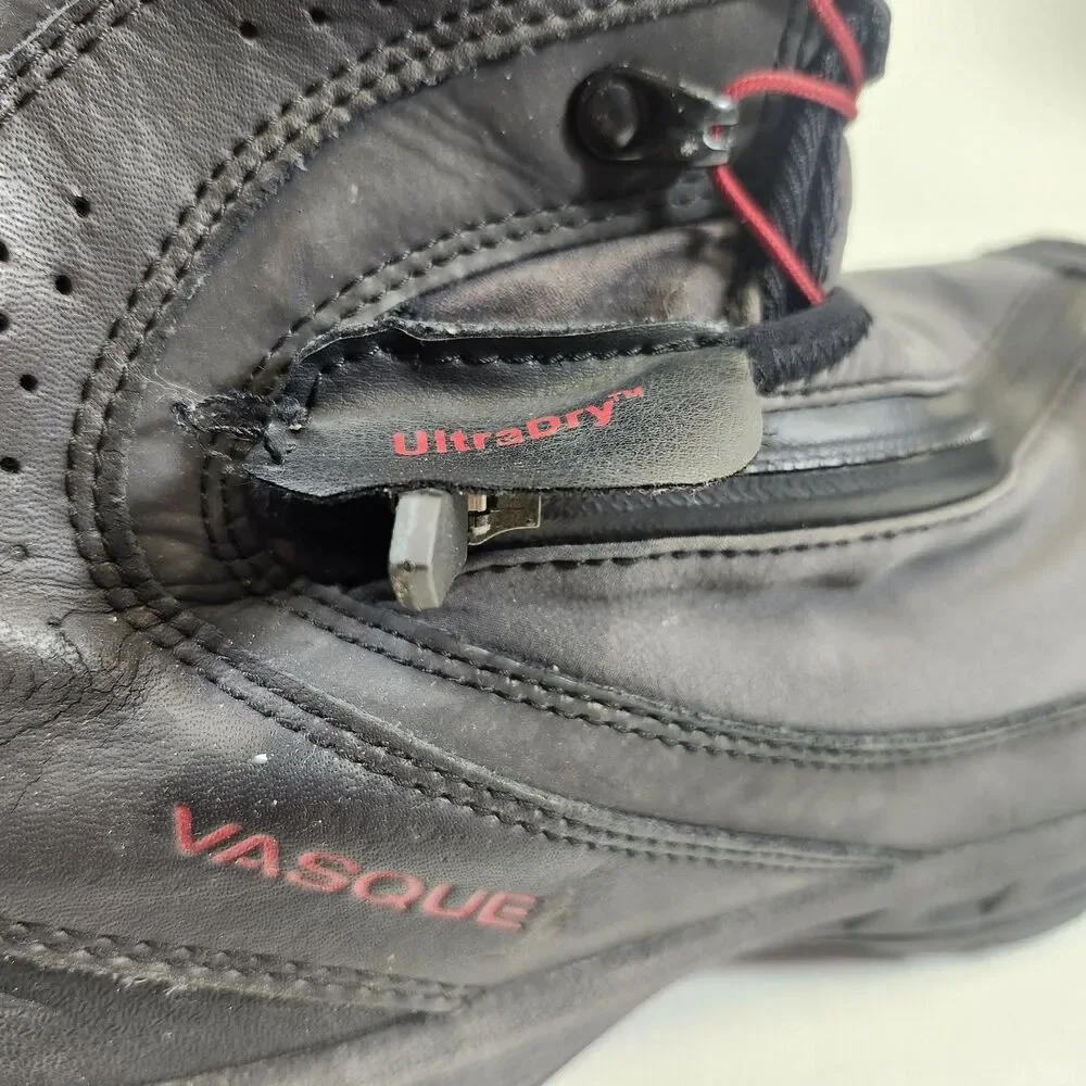 Vasque Arrowhead Boots Men's Size 9.5 UltraDry 7824 Hiking Trail Winter Zipper